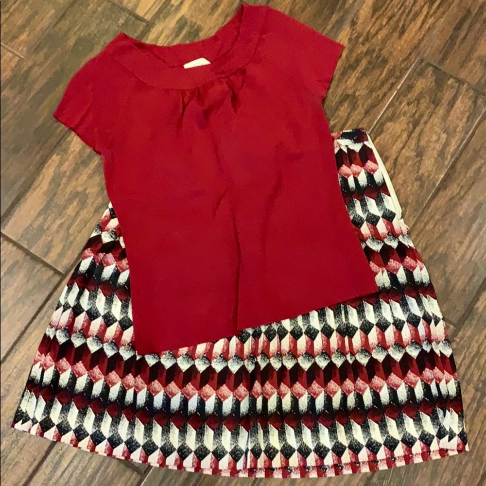 Skirt & sweater